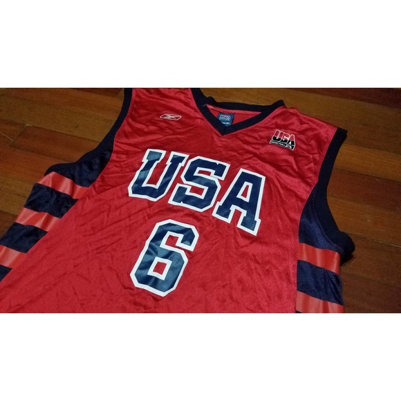 Reebok Shirts Mens Dwyane Wade Team Usa Nba Basketball Jersey Xl